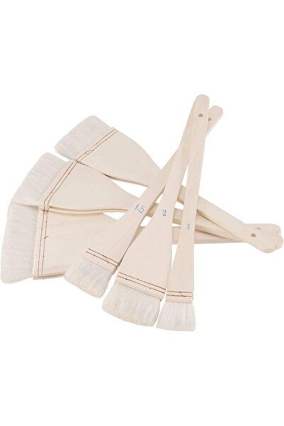 Artzone Perie de podea acrilică acuarelă lată Perie de spălat Mâner lung Nr.3