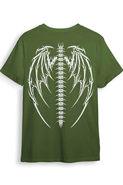 The Baski Ulična odjeća gotičkog stila Štampano 100% pamuk Premium kaki majica