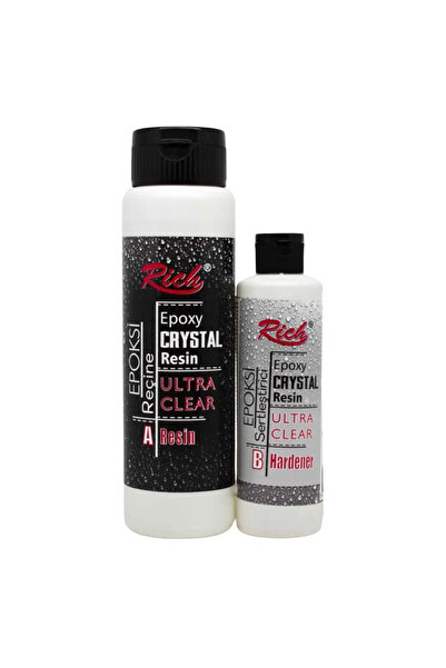 Rich Crystal Resin Transparan Şeffaf Kristal Epoksi Reçine Set 750 cc