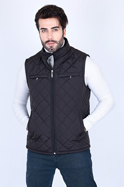 HeviStor Κλασικό καπιτονέ γιλέκο μπαμπάς γιλέκο κομψό σχέδιο