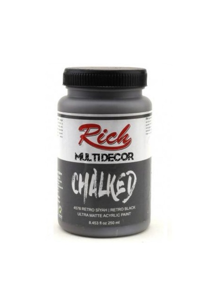 Rich Multi Decor Chalked Akrilik 250ml N:4578 Retro Siyah