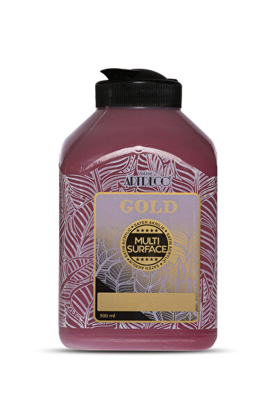 Artdeco Gold Multi Surface Saten Akrilik Boya 500ml 234 Bordo