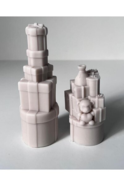 SCA KOZMETİK Hediyelik Yeniyıl krismas Yeni Yıl  Kahve Renk Dekoratif Mum %10...