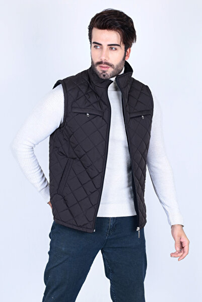 HeviStor Κλασικό καπιτονέ γιλέκο μπαμπάς γιλέκο κομψό σχέδιο
