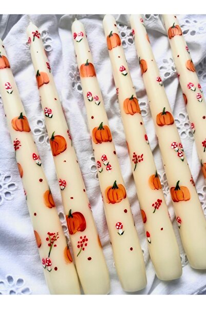 Hatice sakallı design Halloween 1 Adet Cadılar Bayramı Şamdan Mum balkabağı m...