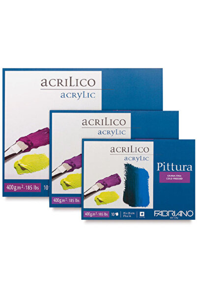 Fabriano Pittura, İnce Dokulu Akrilik Blok, 400gr - GF/CP - 40x50cm