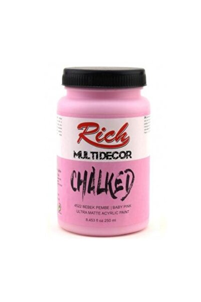 Rich Multi Decor Chalked Akrilik 250ml N:4522 Bebek Pembe