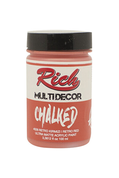 Rich Supertrend Multi Decor Chalked Akrilik Boya 100 cc. 4528 RETRO KIRMIZI