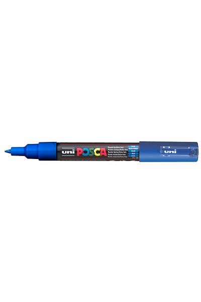 Uni Posca قلم طلاء أزرق 0.7 مم - PC-1m