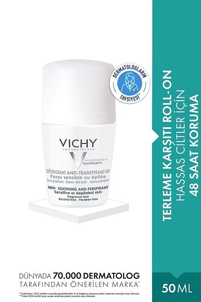 Vichy جل مزيل العرق للبشرة الحساسة 50 مل