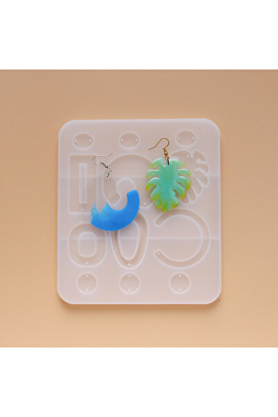 Rich Epoksi Silikon Kalıp - Küpeler 16x13.5cm (170)