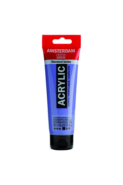 Talens Amsterdam Akrilik Boya 120ml. N:519 Ultramarine Violet Light