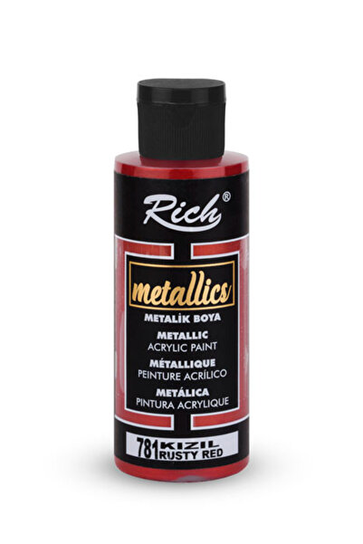 Rich Metalik Akrilik Boya 120cc. N:781 Kızıl