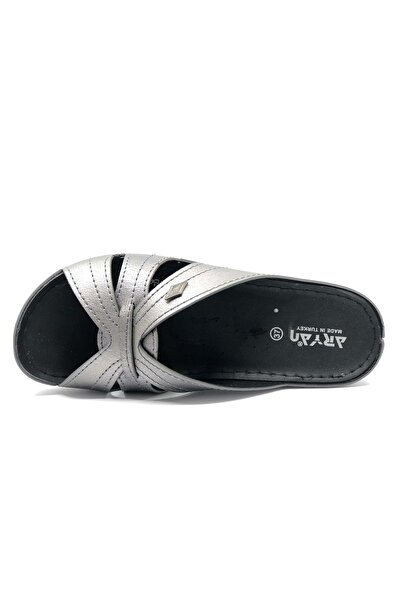 Kocamanlar Ayakkabı Aryan 37-953 D.r Recommended Orthopedic Women's Slippers PLATINUM