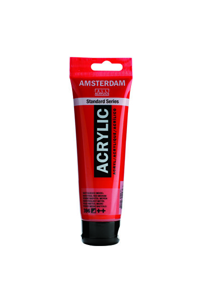 Talens Amsterdam Akrilik Boya 120ml. N:396 Naphthol Red Medium