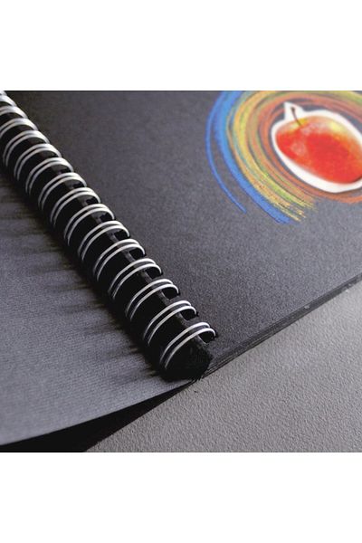 Fabriano Black Drawing Book, Black Murillo Cardboard, 190gr, 21x29.7cm