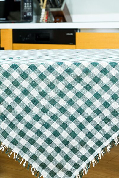 Medi Home Çok Amaçlı Sofra Bezi & Piknik Örtüsü & Masa Örtüsü Ekose Pötikare Desenli