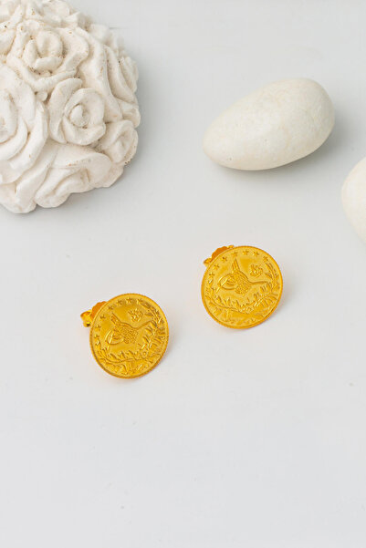 Bilezikci Çeyrek Reşat Altınlı 22 Ayar Klipsli Küpe