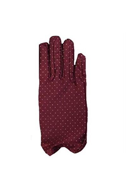 NW NessiWorld Burgundy Color Polka Dot Children's Gloves