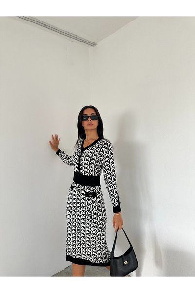 ABBA Tricotaj Rochie Half Moon