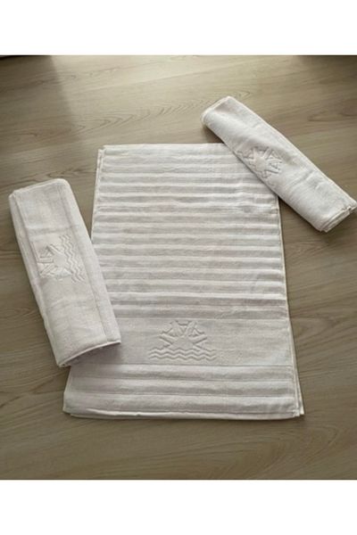 Gohiba Thick Bathroom Foot Towel - High Gradient, Jacquard Mat, 100% Cotton