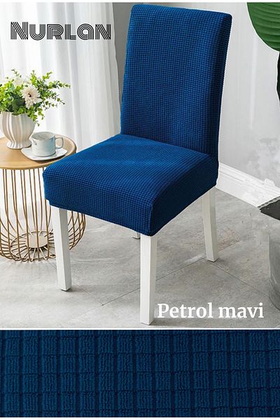 nurlan Κάλυμμα και κάλυμμα καρέκλας Petrol Blue - 1 Τεμάχιο