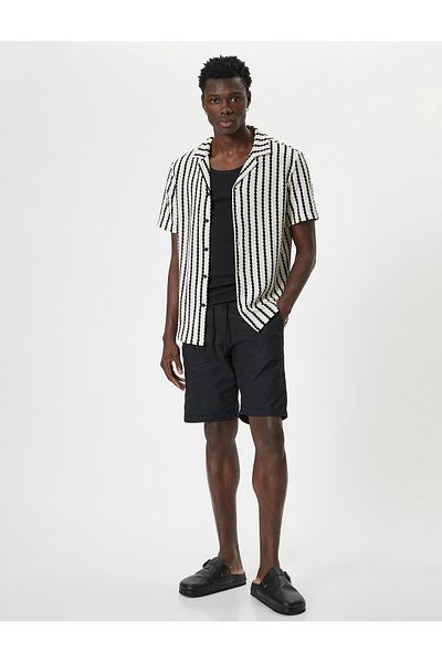 Koton Bermudashorts aus Leinenmischung – Taschen und Beindetails