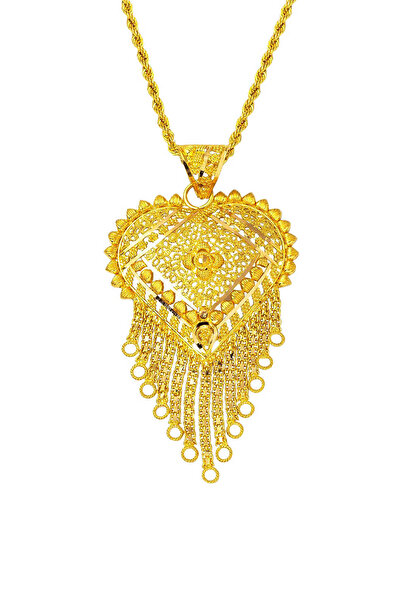 Bilezikci Kalpli Hint İşi 22 Ayar Altın Kolye