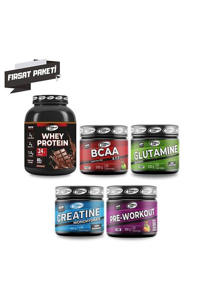 Conlast Whey Protein - Glutamine and Creatine 300g, Bcaa 300g Pre-workout Supplement