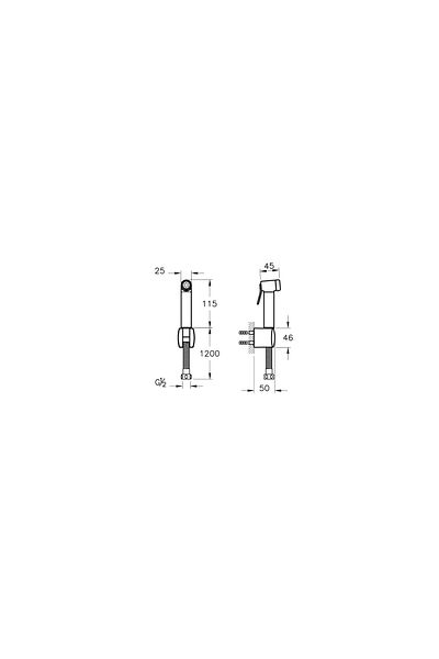 VitrA A45747 Chrome Bidet Shower