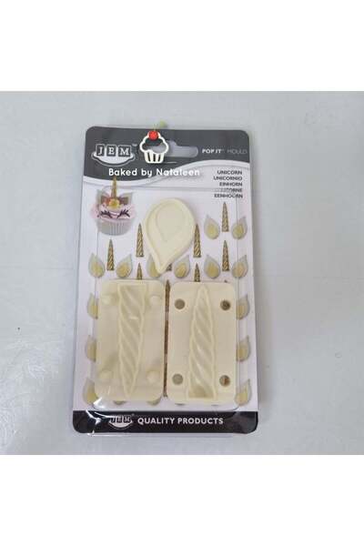 Adana Pasta Malzemeleri KEL-82 UNICORN BOYNUZ KULAK YAPIM SET 3 PARÇA