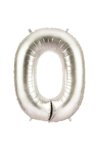 Adana Pasta Malzemeleri Letter O Foil Balloon 35 cm Silver
