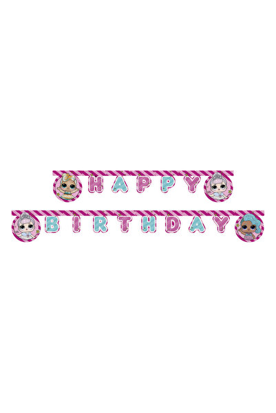 Adana Pasta Malzemeleri لافتة LOL SURPRISE HAPPY BIRTHDAY HARF 2.1 طن متري