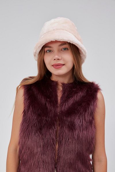derikem Plush Bucket Women's Fisherman's Hat Soft and Furry Women's Hat