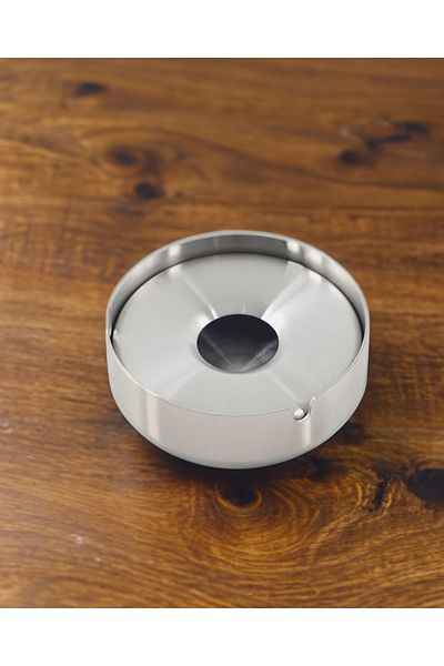 YUNUSOĞLU HOME Ashtray - Stainless Steel Ashtray with Round Lid