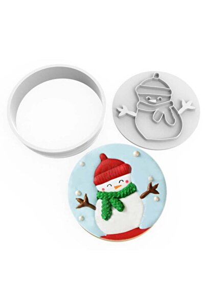 Adana Pasta Malzemeleri Snowman Cookie Stamp Cutter Set Rp21219