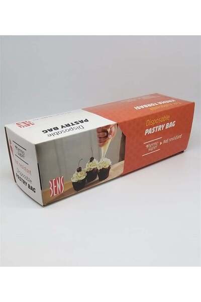 Adana Pasta Malzemeleri 51 cm Disposable Hot Orange Cream Bags 50 Pieces