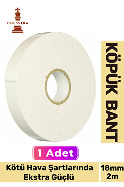 chesstra Uzun Ömürlü Süngerli Ultra Yapışkan İç Dış Mekan Çok Amaçlı Çift Tar...