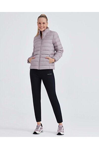 SKECHERS W Outerwear Pop Up Λεπτομερές μαξιλαράκι S231240 Casual γυναικείο παλτό ΡΟΖ