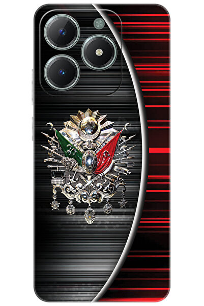 C61 (RMX3930) Compatible Sheath Pattern Printed Silicone Ottoman Tughra Design NGO:410 CP-Y3jGECx