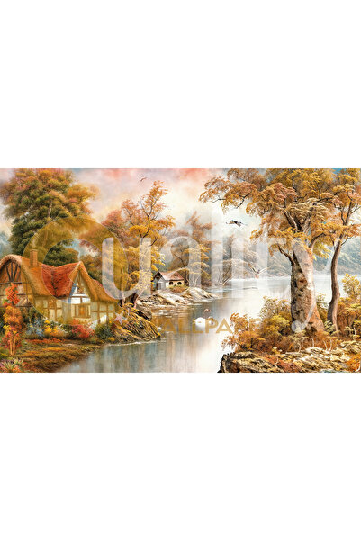 Home Doğa nehir ve kuş manzarası poster duvar kağıdı