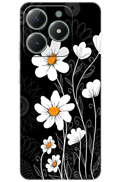 realme C61 (rmx3930) Uyumlu Kılıf Desen Baskılı Silikon Papatya Stk:693 Cp-kn...