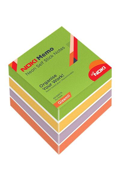 Nextpage Noki Memo 75*75 Neon Mysterious Cube Bl 450Y. 12014 22