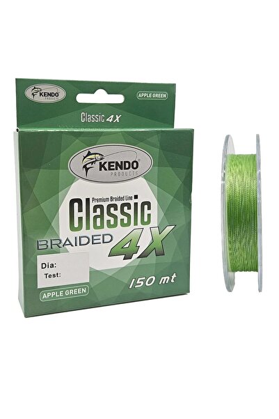 Kendo Classic 4X 150m 0,18mm Apple Green Örgü İp Misina