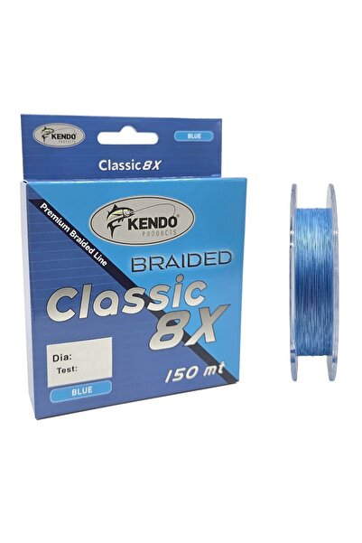 Kendo Classic 8X 150m 0,08mm Blue Örgü İp Misina