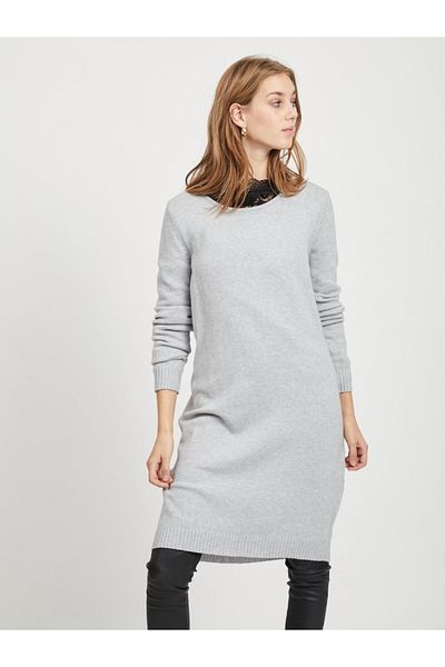 VILA Langärmeliges Strickkleid