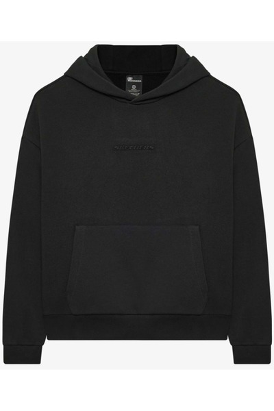 SKECHERS W Essential Hoodie Світшот S242111 Жіночий світшот з капюшоном SİYAH