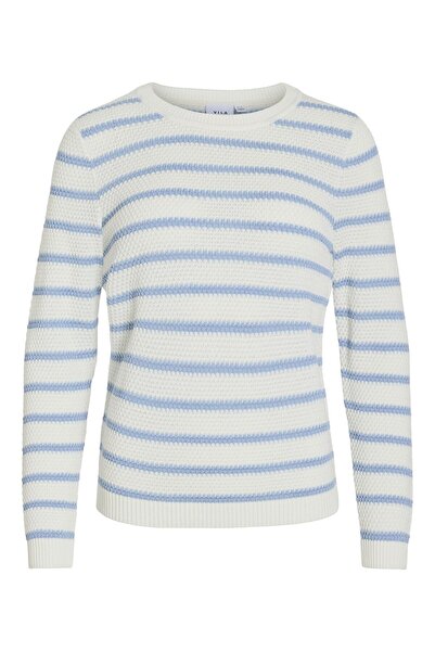 VILA Gestreifter Strickpullover
