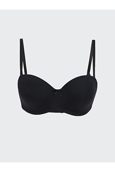LC Waikiki Black Underwire Unpadded Plain Strapless Bra