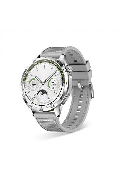 Good Case Amazfit Gtr 2 Classic (46mm) Compatible 22mm Mesh Stitched Silicone Cord-102 Gray